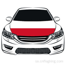 Republic of Poland Hood flag 3.3X5FT 100 * 150cm Republic of Poland Car Hood Cover Flag